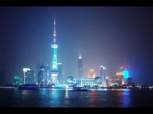 Флуоресцентная фибероптическая картина "Город"