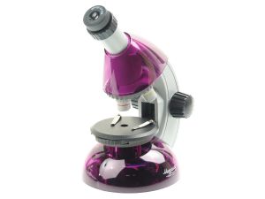 Микроскоп школьный Микромед Атом 40x-640x (аметист)