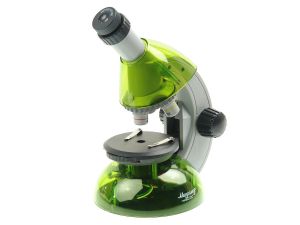 Микроскоп школьный Микромед Атом 40x-640x (лайм)