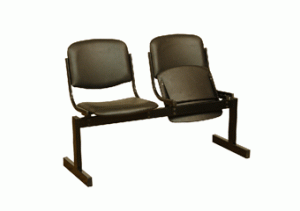 Блок стульев 2-местный, откидывающиеся сиденья, мягкий