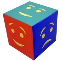 Детский дидактический кубик «Эмоции» простой