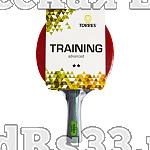 Ракетка для н/т TORRES Training 2*, арт.TT21006, для любителей, накладка 1,5 мм, конич. ручка