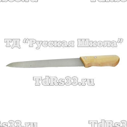 Нож для мяса 260/390 мм "Гастрономические" дерев. ручка, упак. 10 шт., арт. С-182/С-182б