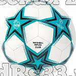 Мяч футб. "ADIDAS UCL RM Club Ps" арт. GU0204, р.5, 12 пан, ТПУ, маш.сш., бирюзово-бело-черный