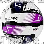 Мяч футзал. "TORRES Futsal Resist" арт.FS321024, р.4, 24 п.,ПУ, 3 подкл.сл., гиб.сш сбелый-мультикол