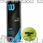 Мяч теннисный WILSON Tour Premier All Court арт. WRT109400, одобр.ITF, фетр, нат.резина,. уп.3 шт