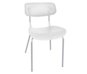 Стул для кабинета СM85М (ц.с.Белый, ц.н. Хром)